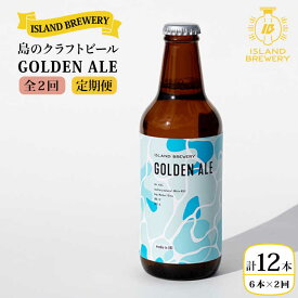 【ふるさと納税】【全2回定期便】クラフトビール 『GOLDEN ALE』 330ml×6本【ISLAND BREWERY】《壱岐市》[JED037] クラフトビール 地ビール 酒 アルコール ビール 冷蔵配送 34000 34000円 3万円
