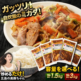 【ふるさと納税】7日程度発送）五島美豚 美豚ちゃん300g×5/10個セット 五島市/長崎フードサービス [PEL001] 簡単 調理 豚肉 豚 レトルト パック 小分け 国産 焼肉 加工 肉 スピード 最短 最速 発送