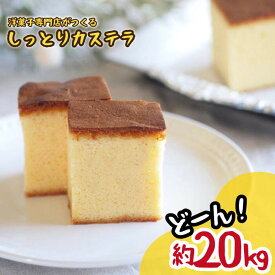 【ふるさと納税】【洋菓子店が作る】しっとりカステラ 約20kg（33本入り）＜お菓子のいわした＞ [CAM029]