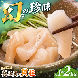【ふるさと納税】※数量限定※【先行予約☆幻の味】真珠貝 アコヤ の貝柱 1kg 2kg ＜大村湾漁業協同組合西彼支所＞ [CBZ007] 長崎 西海 海鮮 アコヤ貝 人気 真珠貝 新鮮 産地直送 限定 アコヤ貝