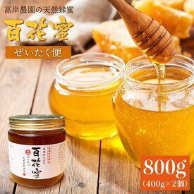 【ふるさと納税】【数量限定】 天然蜂蜜 「百花蜜」 計800g（400g×2個）《今年は希少です》＜高岸農園＞ [CCH002] 蜂蜜 限定 希少 天然 はちみつ 日本ミツバチ 国産