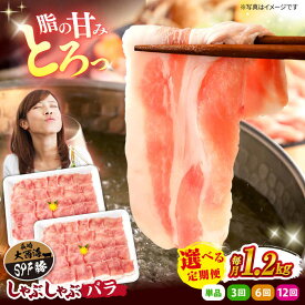 【ふるさと納税】【優しい甘みが特徴】大西海SPF豚 バラ しゃぶしゃぶ 用 計1.2kg（約600g×2パック） 訳あり ＜大西海ファーム＞ [CEK032] 長崎 西海 豚肉 ブランド豚 国産 豚バラ スライス しゃぶしゃぶ 鍋 贈答 ギフト 甘い やわらかい