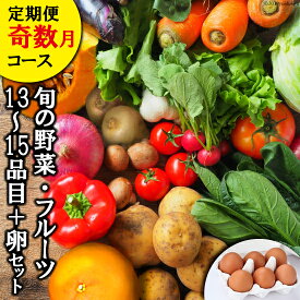 【ふるさと納税】【6回奇数月コース】旬の野菜・フルーツセット 野菜 定期便 【太陽卵6個付き】 13品目から15品目の豪華セット [item0140 長崎県 雲仙市] 野菜 フルーツ くだもの 卵 たまご