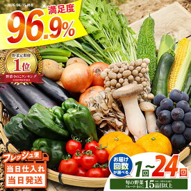 【ふるさと納税】【満足度96.9%】★4.78 旬の野菜セット 15品目以上 野菜定期便 当日仕入れ当日発送 選べる 3回 6回 12回 24回定期便 / 野菜 定期便 やさい 定期便 野菜セット やさいセット 春野菜 夏野菜 秋野菜 冬野菜 旬 / 南島原市 / 吉岡青果 [SCZ019]