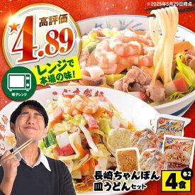 【ふるさと納税】【お中元対象】【 海鮮具入 】ちゃんぽん ・ 皿うどん セット 計 4食 (各 2食 ) / ちゃんぽん チャンポン 皿うどん 長崎皿うどん 長崎 スープ付 麺 海鮮 長崎 スープ 冷凍 具材 / 南島原市 / こじま製麺 [SAZ019]