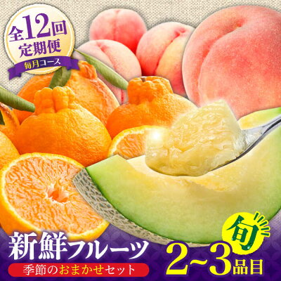 季節の果物 詰め合わせ フルーツセット 旬の果物をお任せで3品目お届け 3品目12回