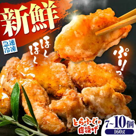 【ふるさと納税】【ほくほく！】トラフグ の 唐揚げ 7～10個入り 計160g / 唐揚げ フグ ふぐ 河豚 フライ わさび セット おつまみ / 南島原市 / 株式会社 FUKUNOTANE[SFJ028]