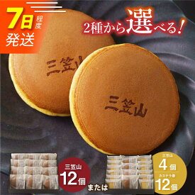 【ふるさと納税】【お歳暮ギフト】7日内発送）【選べる2種】どら焼き（三笠山）/ カステラ巻 長与町/文明堂総本店 [EAK013] どら焼き どらやき カステラ カステラ巻 かすてら ギフト 人気 和菓子 スイーツ 常温 個包装 高級 有名 お取り寄せ スピード 最短 最速 発送
