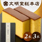 【最速発送】長崎 カステラ 2本（10切/本） 長与町/文明堂総本店 [EAK026] カステラ カット ざらめ お土産 スピード 最短 最速 発送