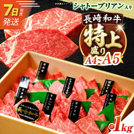 7日発送)【ふるさと納税】【特上ランク】 【A4-A5】長崎和牛 焼肉盛り合わせ（特上）約1kg 長与町/meat shop FUKU[ECS013] 焼き肉 やきにく ヤキニク 国産 長崎 和牛 肉 食べ比べ 盛合せ