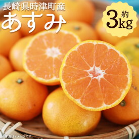 【ふるさと納税】【数量限定】長崎県時津町産 あすみ 約3kg 蜜柑 みかん 柑橘 果物 フルーツ 長崎県産 九州産 送料無料【2026年2月下旬-3月下旬迄発送予定】