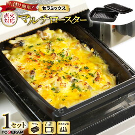 【ふるさと納税】 セラミックスマルチロースター 蓋付き [トーセラム 長崎県 東彼杵町 hs42bag480033] 耐熱陶器 グリル ガスコンロ キッチン用品 日本製