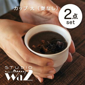 【ふるさと納税】【感謝祭対象】【波佐見焼】KINU カップ 大 2点セット（艶なし）【studio wani】[MB52]