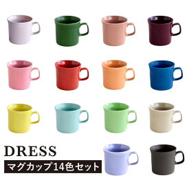【ふるさと納税】【波佐見焼】テーブルが楽しくなる マグカップ 14色セット 食器 皿 【DRESS】 [SD46]