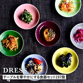 【ふるさと納税】【波佐見焼】テーブルを華やかにする 食器セット 小皿・茶碗・小鉢・大皿・どんぶり・マグカップ 含む 計197個 食器 皿 【DRESS】 [SD47]