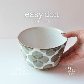 【ふるさと納税】【波佐見焼】easy don ユキオコシ 2個セット どんぶり ボウル 食器 皿 【ZOE・一誠陶器】 [VE22]