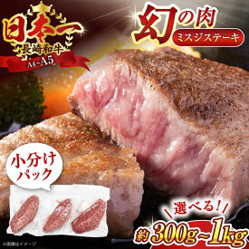 【ふるさと納税】【厳選希少部位】【A4〜A5】長崎和牛ミスジステーキ　300g or 500g or 1kg【株式会社 MEAT PLUS】[QBS029] 牛肉 肉 みすじ ミスジ ステーキ ステーキ 小分け 個包装 小分けパック 真空パック 1万円 1万1千円 1万7千円 2万円 3万円 3万3千円