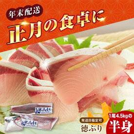 【ふるさと納税】【12/26～28発送】【時間指定必須】【数量限定】ブリ フィレ 徳ぶり 半身仕立て（4.5kg程度の半身分）【徳丸】 [RAC003] ぶり ブリ 鰤 ぶりしゃぶ しゃぶしゃぶ 刺身 鮮魚 海鮮 魚 国産 新鮮 冷蔵 養殖 処理済み 年末 年内配送 年末配送