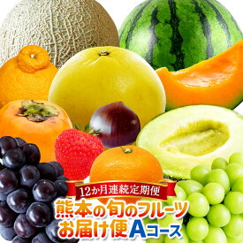 【ふるさと納税】【12か月連続定期便】熊本の旬のフルーツ お届け便(Aコース) 定期便 全12回 定期配送 フルーツ 果物 くだもの 定期 旬 冷蔵 九州 熊本県 送料無料