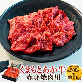 【ふるさと納税】＜選べる内容量＞くまもとあか牛 赤身 焼肉用 計約1kg（約250g×4パック）・計約500g（約250g×2パック） 牛肉 お肉 焼き肉 冷凍 国産 熊本県産 九州 熊本県 送料無料