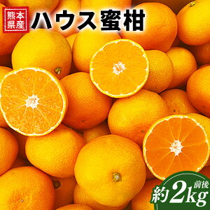 【ふるさと納税】熊本県産 ハウス蜜柑 約2キロ前後 約2kg 蜜柑 みかん ミカン 柑橘 完熟 フルーツ 果実 果物 くだもの 九州 熊本県 送料無料 【2026年7月上旬発送開始】