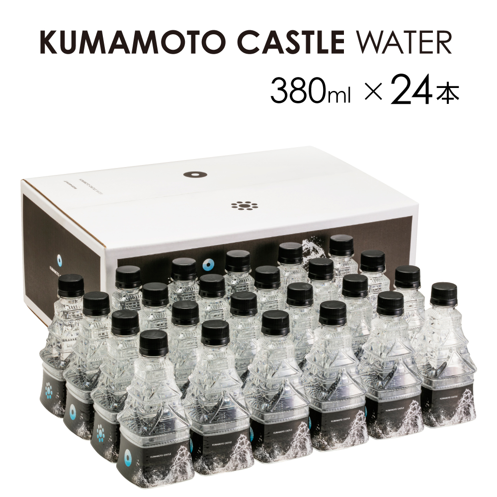 【ふるさと納税】KUMAMOTO CASTLE WATER 380ml×24本 ドリンク ミネラルウォーター ペットボトル 天然水 飲料水 非加熱処理 熊本県 熊本市 熊本城 南阿蘇村 送料無料
