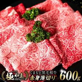 【ふるさと納税】 極和王シリーズ くまもと黒毛和牛 赤身薄切り 600g A4-A5 ランク 赤身 スライス 国産牛 和王 黒毛和牛 和牛 牛 牛肉 お肉 肉 国産 熊本県産 冷凍 送料無料