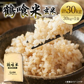 【ふるさと納税】【先行予約】 《令和7年産》 鶴喰米 玄米30kg くまさんの輝き 米 白米 熊本県産 国産 送料無料 【2025年10月中旬より順次発送】