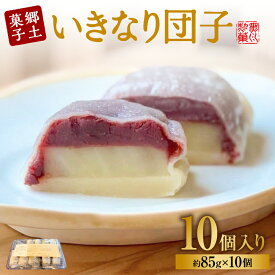【ふるさと納税】いきなり団子10個詰 団子 紅はるか さつまいも 自家製 あんこ スイーツ おやつ 和菓子 冷凍 老舗 郷土料理 熊本県 八代市 送料無料