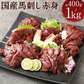 【ふるさと納税】【フジチク】国産 馬刺し 赤身 400g/600g/800g/1kg 選べる内容量 タレ・生姜付き 14000円 〜 33000円 1万4000円 〜 3万3000円 小分け 赤身 馬刺し 馬肉 刺身 国産 冷凍 送料無料