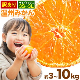 【ふるさと納税】訳あり 温州みかん サイズミックス 3S ～ 3L 選べる 内容量 約3kg 約5kg 約10kg 日本フルーツ株式会社《10月中旬-2月下旬頃出荷予定》熊本県 荒尾市 みかん 温州みかん ミカン 蜜柑 柑橘類 訳あり ご家庭用 サイズ不揃い 果物 フルーツ