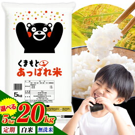【ふるさと納税】無洗米 も選べる 熊本県産 くまもとあっぱれ米 5kg 10kg 20kg 定期便 も選べる 熊本県産 ふるさと納税 無洗米 白米 精米 米 こめ ふるさとのうぜい コメ お米 おこめ《出荷時期をお選びください》