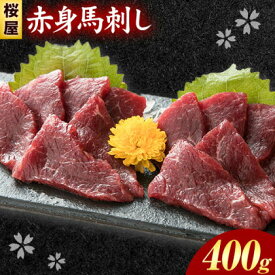 【ふるさと納税】馬刺し 赤身馬刺し 400g タレ付き 1本 150ml 桜屋《60日以内に出荷予定(土日祝除く)》 熊本県 荒尾市 送料無料 肉 馬肉 馬さし タレ 赤身