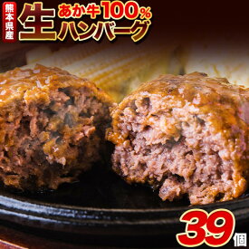 【ふるさと納税】ステーキマニア監修 熊本県産 あか牛 100% 生ハンバーグ 140g×13個入り 合計1820g 26個 39個 も選べる 《30日以内に出荷予定(土日祝除く)》2セット 3セット も 選べる 熊本県産あか牛 冷凍 ハンバーグ