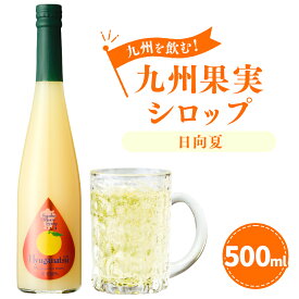【ふるさと納税】九州を飲む！九州果実シロップ 日向夏 500ml 1本 果実 シロップ 柑橘 果汁 はちみつ ハチミツ 年内発送 送料無料