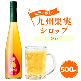 【ふるさと納税】九州を飲む！九州果実シロップ びわ 500ml 1本 果実 シロップ フルーツ 果汁 はちみつ ハチミツ 年内発送 送料無料