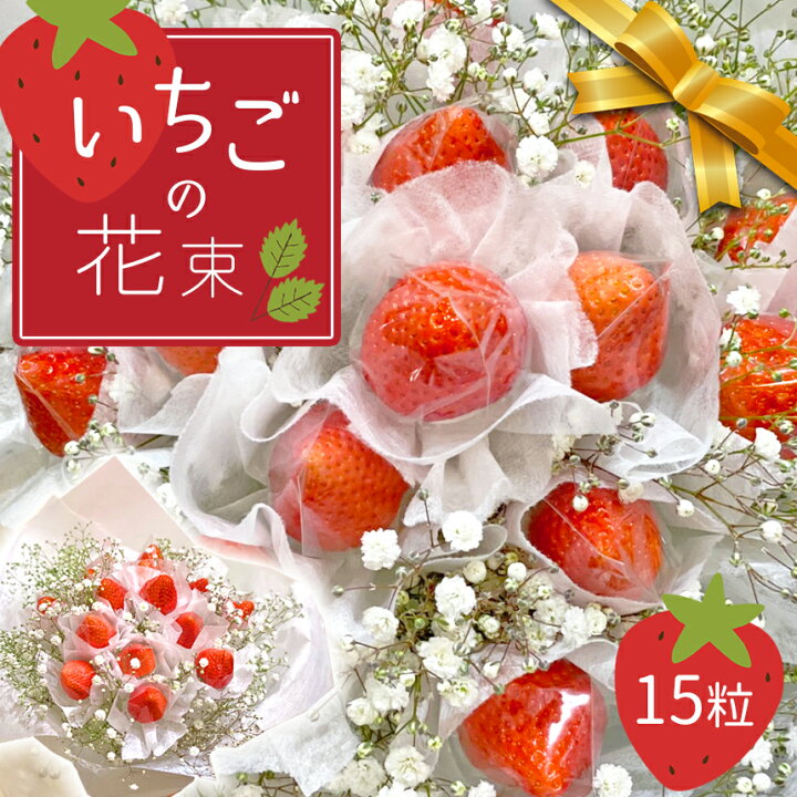 楽天市場 ふるさと納税 贈答用 いちご 花束 イチゴ カスミソウ プレゼント 結婚式 お祝い プロポーズ 誕生日 記念日 雅乃苺 かわいい 熊本 玉名 送料無料 熊本県玉名市