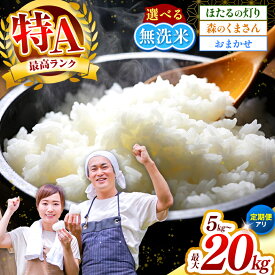 【ふるさと納税】 無洗米 新米 特A or 訳あり 選べる 品種 | 熊本県産 ほたるの灯り or 森のくまさん or おまかせ 内容量 5kg / 10kg / 15kg / 20kg 発送回数 1回 ～ 6回| ふるさと納税 米 お米 無洗米 玉名市 熊本県 おススメ ごはん 高レビュー 日本遺産 米どころ 人気