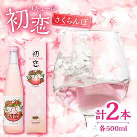 【ふるさと納税】さくらんぼ リキュール 初恋 500ml 2本セット 【千代の園酒造 株式会社 】[ZAI045]