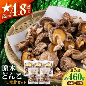 【ふるさと納税】 原木 栽培 干し 椎茸 どんこ セット約460g【小春農園】[ZBN001]