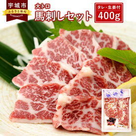 【ふるさと納税】馬刺しセット 大トロ 400g 馬肉 送料無料 霜降り