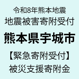 【ふるさと納税】 令和8年熊本地震復興支援 【令和8年熊本地震被害支援緊急寄附受付】熊本県宇城市災害応援寄附金（返礼品はありません）【選べる寄付額】1,000円〜1,000,000円