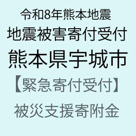 【ふるさと納税】【令和8年熊本地震被害支援緊急寄附受付】熊本県宇城市災害応援寄附金（返礼品はありません）