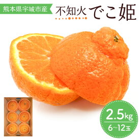 【ふるさと納税】 先行予約 不知火 でこ姫 約2.5kg 6〜12玉 吉田レモニー しらぬい みかん 柑橘 宇城市産 熊本県産 九州産 国産 送料無料 【2026年3月上旬〜2026年5月下旬発送】