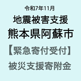 【ふるさと納税】【令和7年11月熊本地震被害支援緊急寄附受付】熊本県阿蘇市被害応援寄附金（返礼品はありません）
