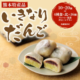 【ふるさと納税】熊本郷土スイーツ いきなりだんご 定番の味 10個 20個 食べ比べセット いきなり団子 16個 阿蘇 スイーツ スウィーツ あんこ サツマイモ 抹茶 きな粉 シナモン 和菓子 熊本県 阿蘇市