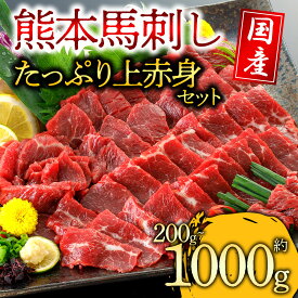 【ふるさと納税】 馬刺し 赤身 選べる容量 200g~1500g 【希少部位入り / 専用醤油付】 国産 熊本 阿蘇 馬肉 上赤身 高級 新鮮 小分け 真空パック 冷凍 詰め合わせ お取り寄せ グルメ おつまみ 贈り物 晩酌 お中元 ギフト 阿蘇牧場 熊本県 阿蘇市