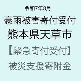 【ふるさと納税】【令和7年8月豪雨被害支援緊急寄附受付】熊本県天草市災害応援寄附金（返礼品はありません）