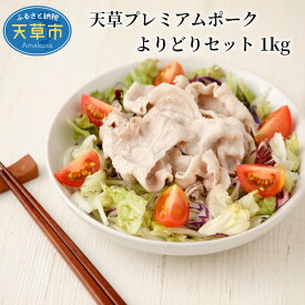 【ふるさと納税】豚肉 セット 約 1kg 豚ロース バラ 肩ロース しゃぶしゃぶ 生姜焼き 産地直送 国産 オリジナルブランド豚 プレミアムポーク 天草市 熊本県 柔らか あっさり 食品 お取り寄せ お取り寄せグルメ 送料無料