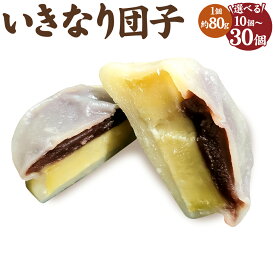 【ふるさと納税】いきなり団子 約80g 選べる 数量 10個入 または 20個入 または 30個入 いきなりだんご 団子 こしあん ご当地 名物 和菓子 お菓子 冷凍 熊本県 合志市 送料無料